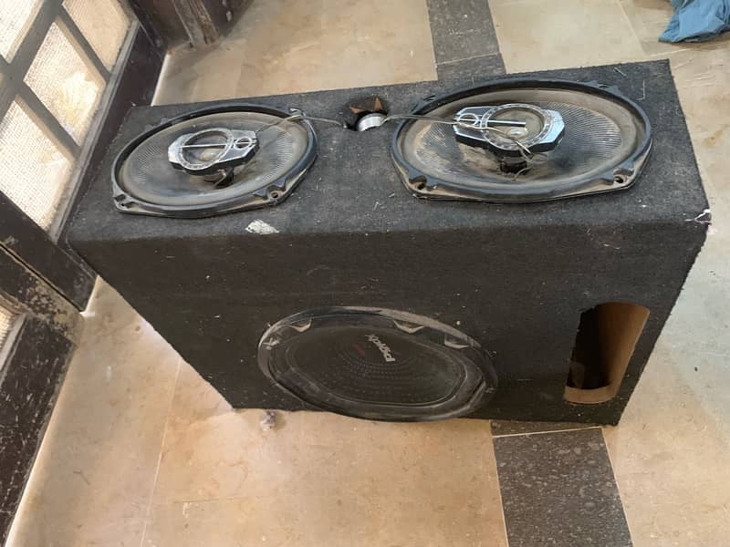 X Plod 1800W Woofers With Pati & 2 Speakers 1