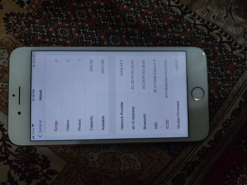 iphone 8 plus 256 gb pta aprove 0