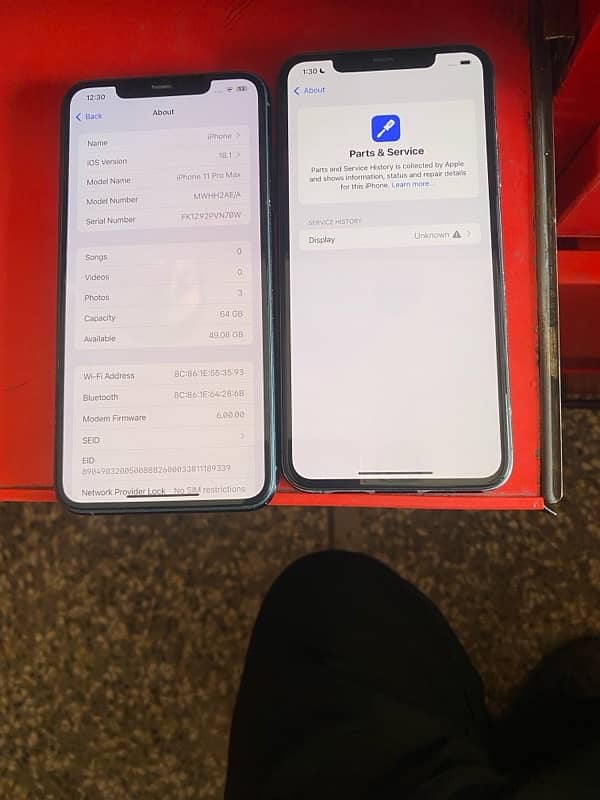 Iphone 11 pro max 64gb PTA Approved & 256gb NON PTA 1