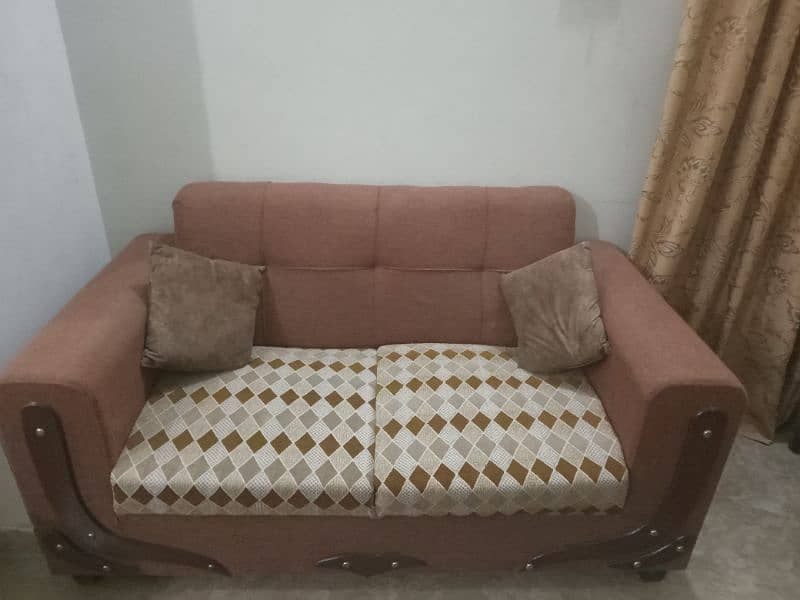 wood 7 seater sofa set 2