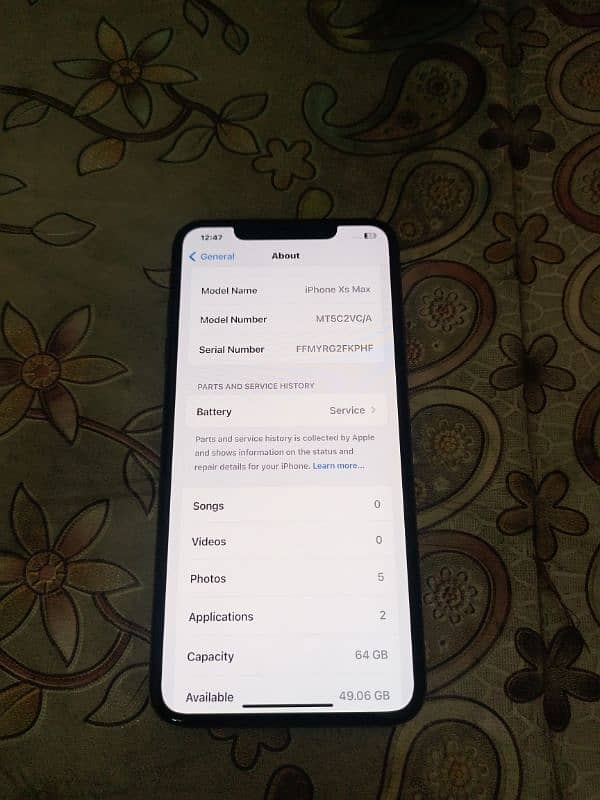 iphone Xs Max 64 GB 8