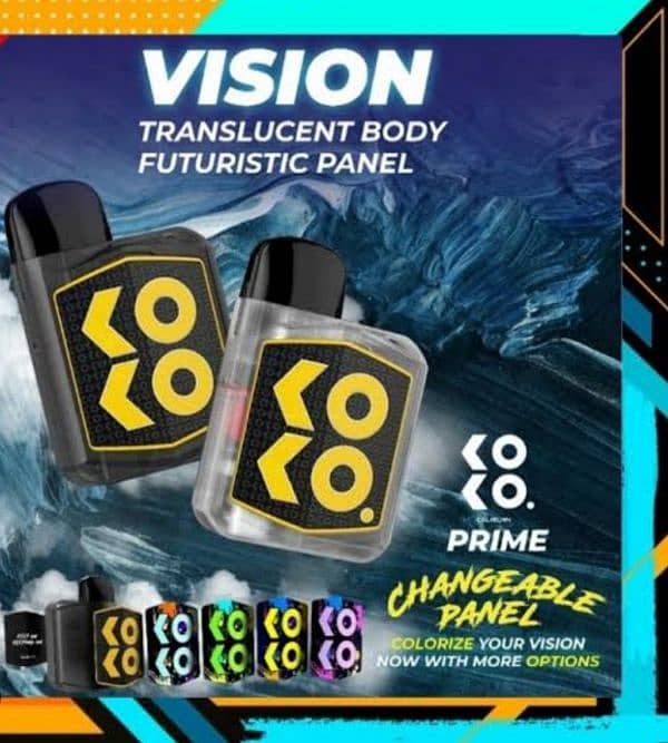 Pod & Vape Uwell Caliburn KOKO Prime Vision Box Packed Kits/ Coco pod 0