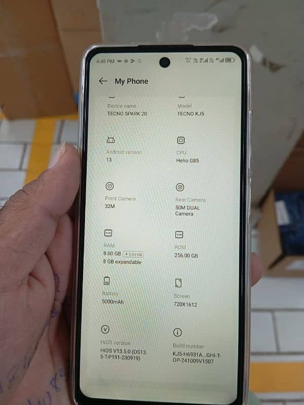 Tecno spark 20 8.256 GB exchange possible 0