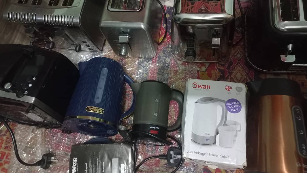 Electric Kettles and Toaster Branded New and slightly used 0