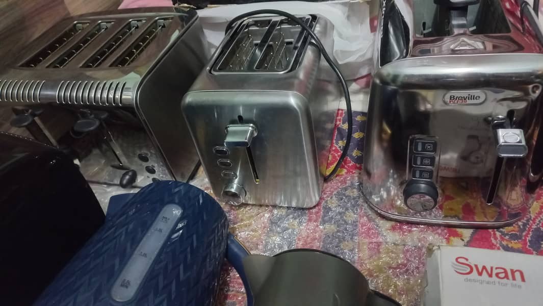 Electric Kettles and Toaster Branded New and slightly used 2