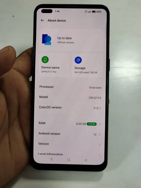 oppo F17 pro complete box 5