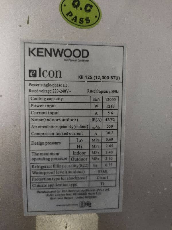 Kenwood original ac original gass lush condition 4 amp statup 2