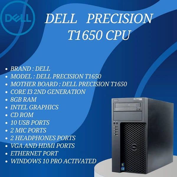 Dell Precision T1650 CPU 1