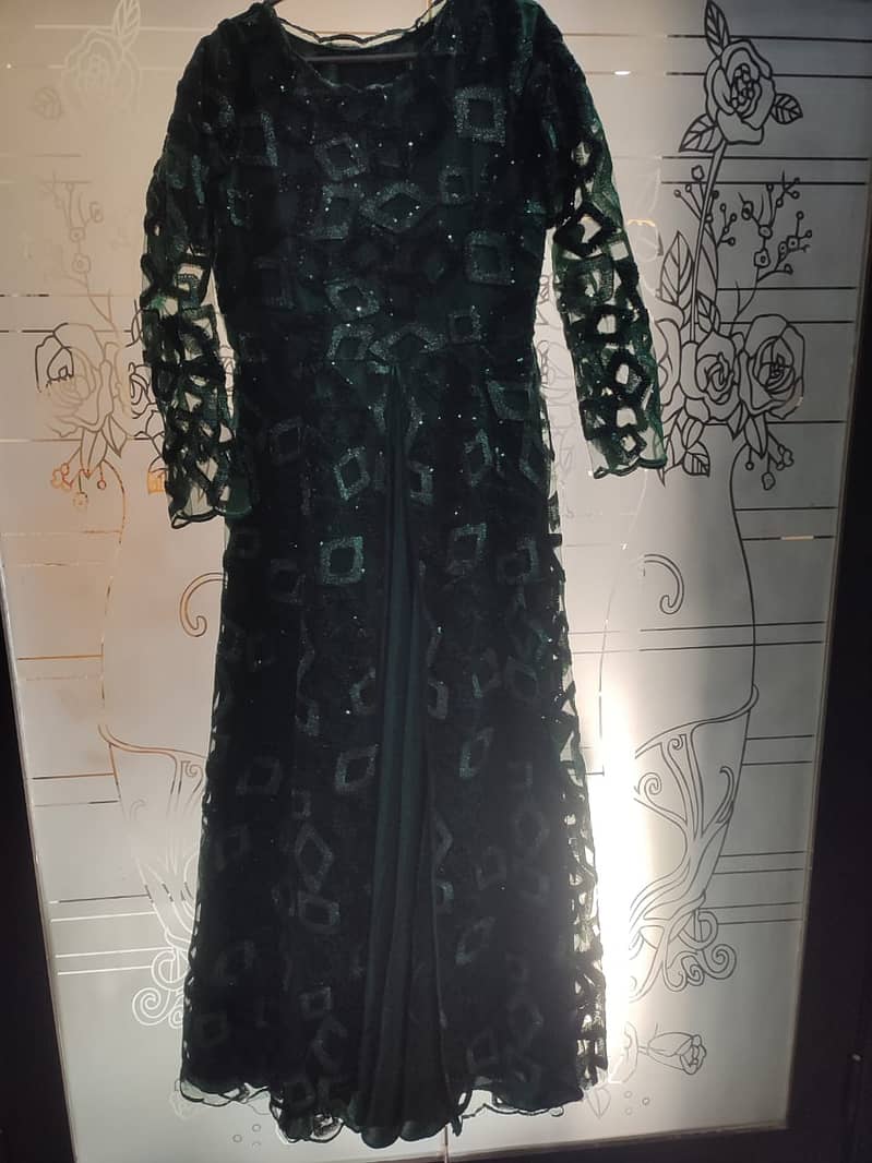 Beautiful Hand stitched net Maxy dress (0305-5909878) 2