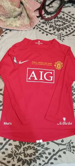 Man United 2008 UCL Final Ronaldo Jersey (full sleeves)