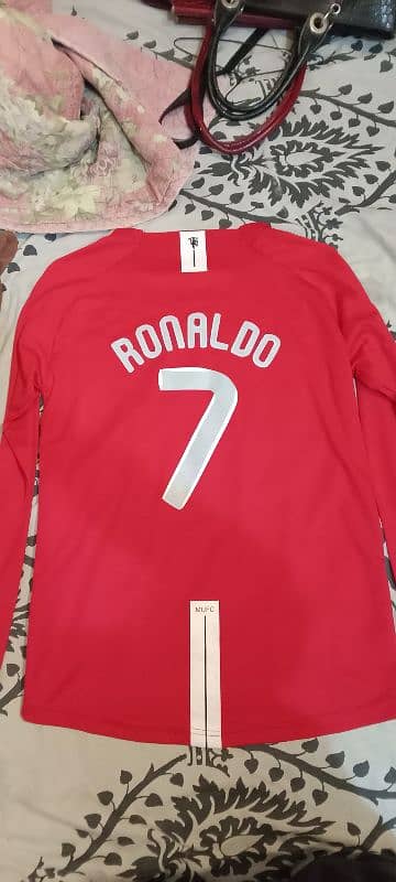 Man United 2008 UCL Final Ronaldo Jersey (full sleeves) 1