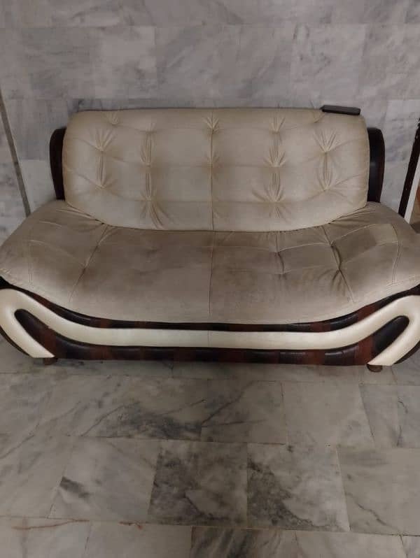 2 Seater Leather Sofa Pair 3