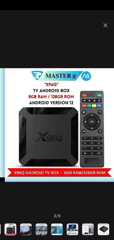 Smart tv andriod box X96Q 0