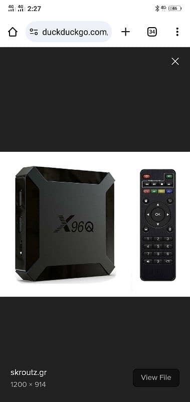 Smart tv andriod box X96Q 2