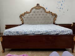 Mohkam King size Solid Wood Bridal bed set