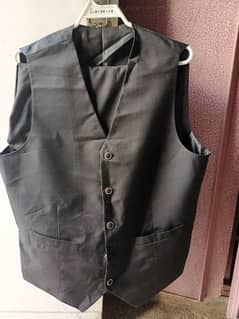 black waist coat set