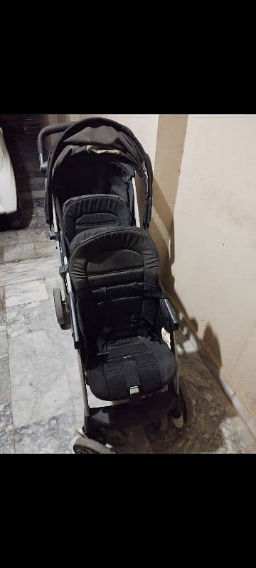 Improted Twins double pram 1