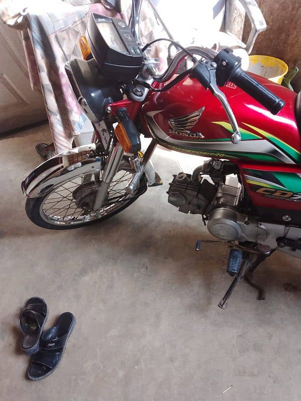 HONDA CD 70 2022 SUKKUR NUMBER BEST CONDITIONS 5