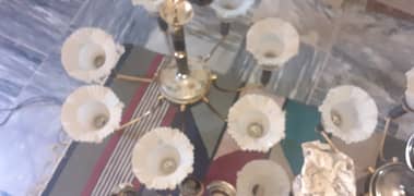 Urgent Selling Used 3 fanoos/chandelier 6 lights each