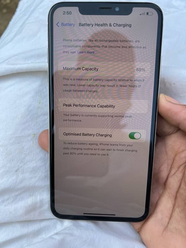 xs max pta approved 256 gb waterpack 100% battery 88 2