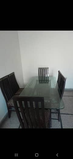 6 chairs dining table urgently sale