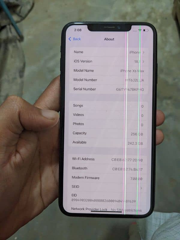 Xs Max NonPta 256 97BH 4