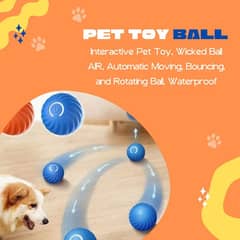 automatic rolling ball, smart electric moving ball toy for cat and dog