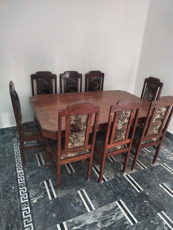 Dining table with 8 chair۔ near silanwali. Shanikdur 0