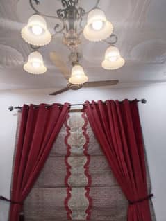 beautiful curtains and blind