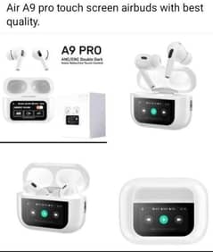 Air A9 pro touch screen airbuds. COD available all over Pakistan.