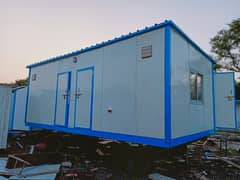 caravan container office container portable toilets prefab fixed cabin