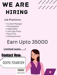 online jobs/full time/part time/simple typing jobs for boys and girls