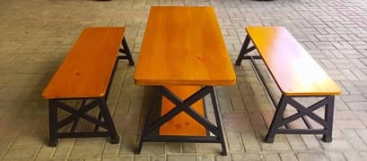 Bench and Table Set