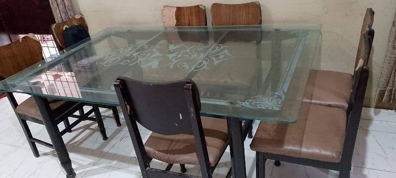 wooden dinning table with 8chairs 0