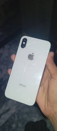 I phone X Non pta battery health 100% back damage WhatsApp 03166996748