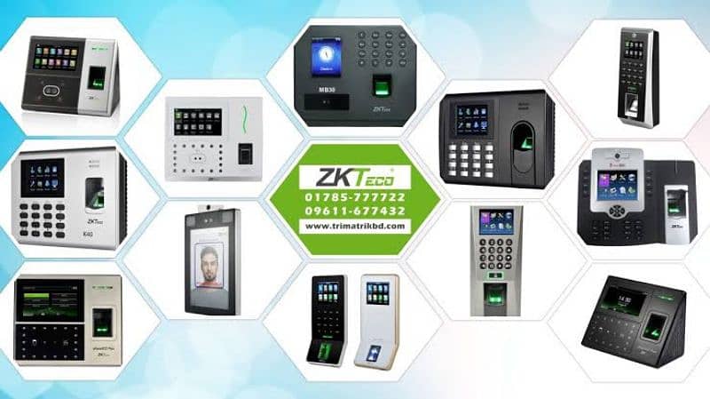 biometric zkteco fingerprint face rfid attendance electric door lock 1