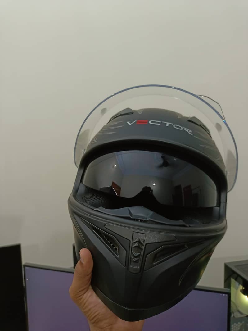 HELMET JIEKAI VECTOR VT-253 FULL FACE - DOUBLE VISOR - DOT APPROVED HE 4