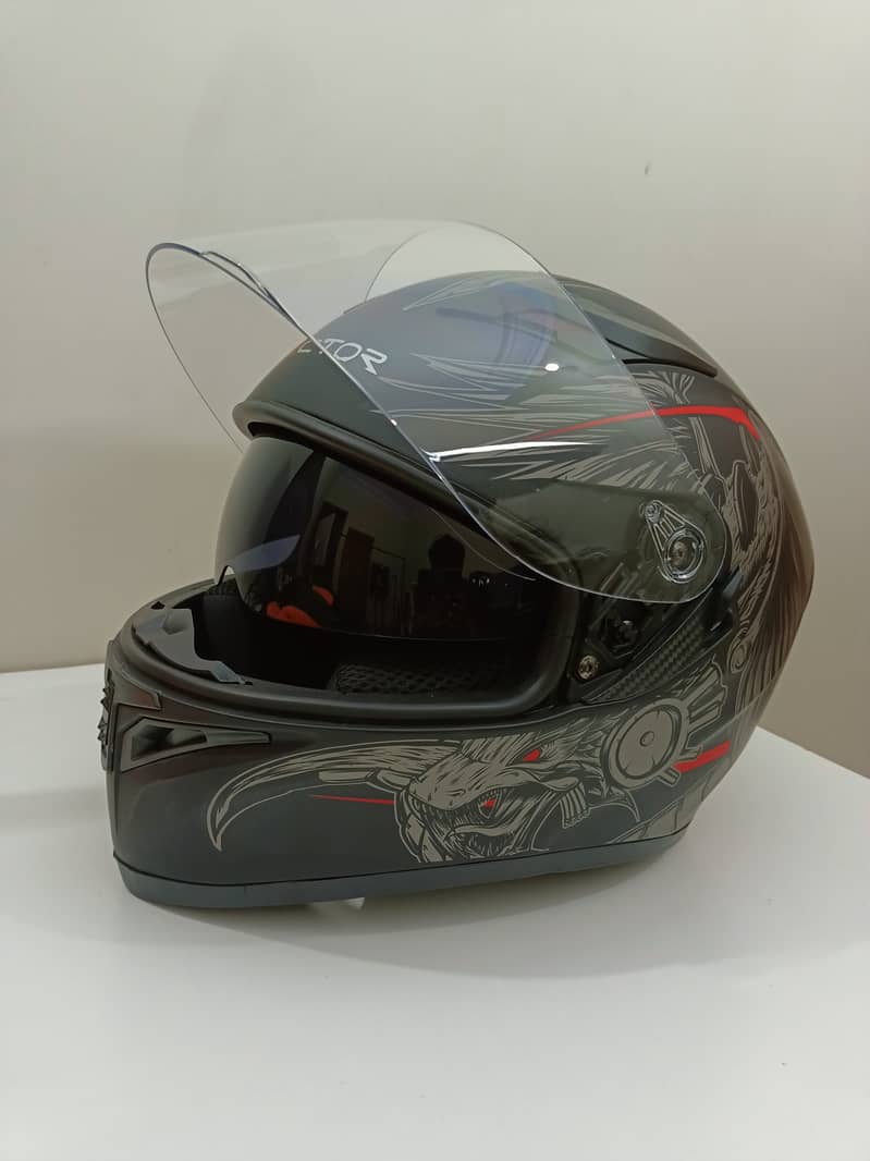 HELMET JIEKAI VECTOR VT-253 FULL FACE - DOUBLE VISOR - DOT APPROVED HE 5