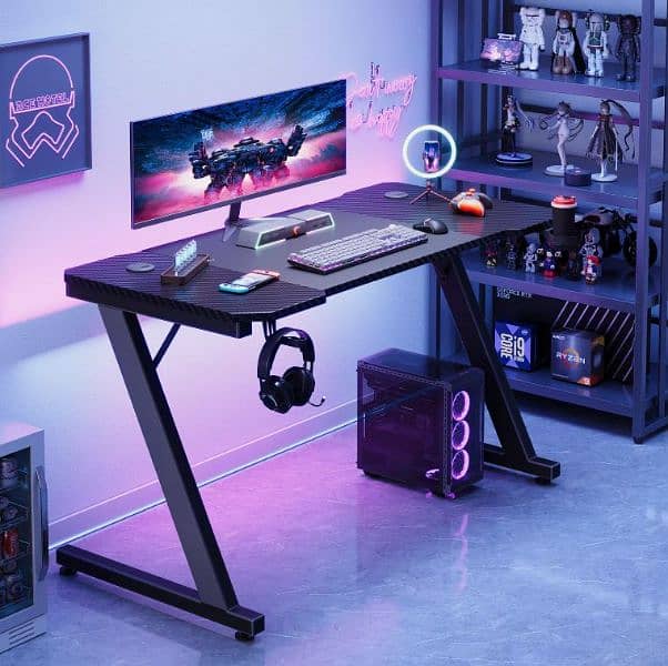 Gaming Table Z Shaped - Black 3