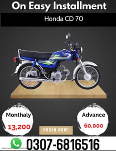 Honda CD 70 2024 on Easy Installment