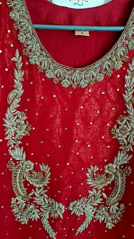 red bridal dress for sale only used once 0