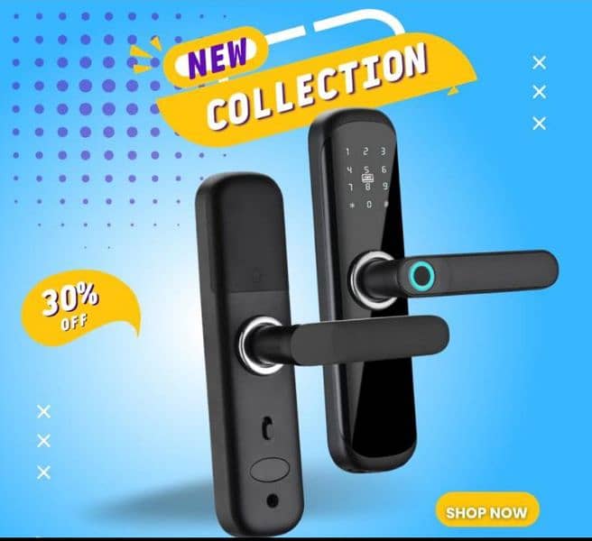 home security system SMART handle door lock wifi wireless Battery 0