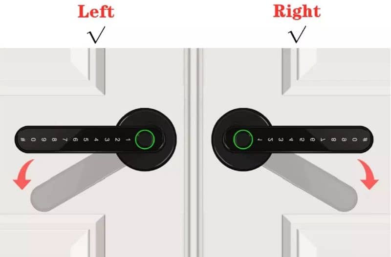 home security system SMART handle door lock wifi wireless Battery 6