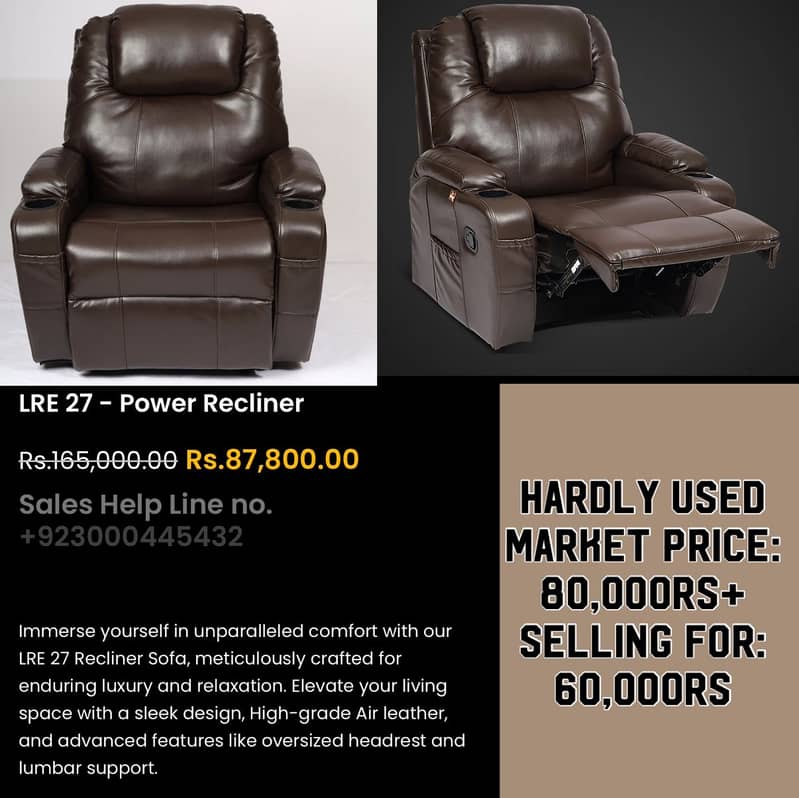 Power Recliner imported sofa recliners 0