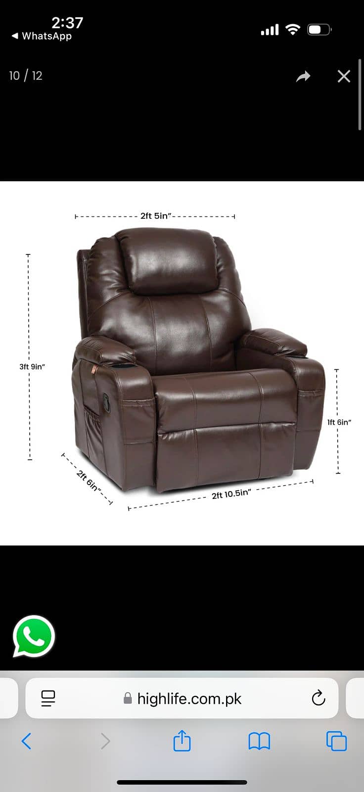 Power Recliner imported sofa recliners 2