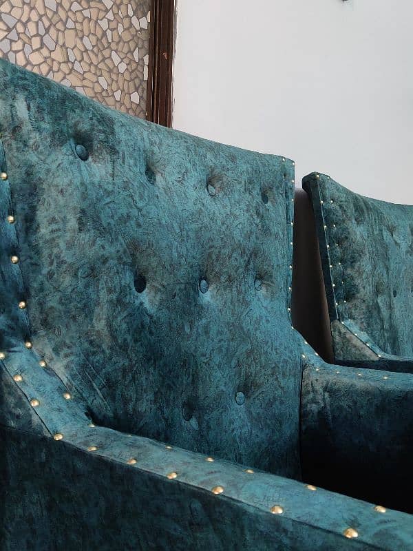 Brand New Turquoise Sofa Chairs Pair (Set of 2) - Luxury & Comfortable 6