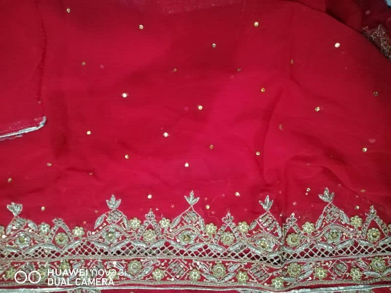 pure cora work red nikah or barat maxi unstitch 2