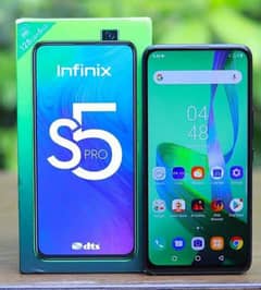 Infinix s5 pro 6/128 pop-up camera full box by