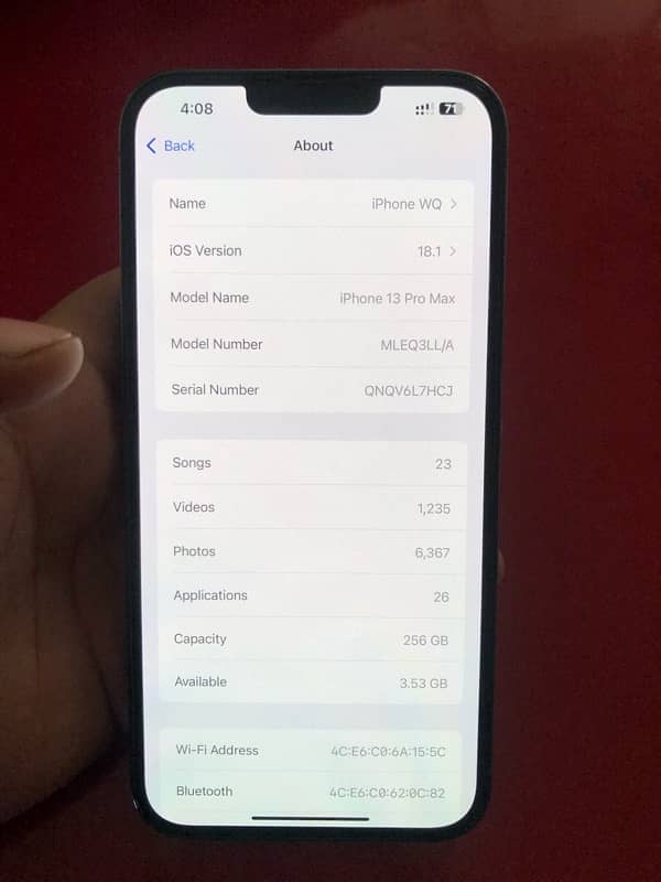 Iphone 13 pro max 256GB PTA Approved 6