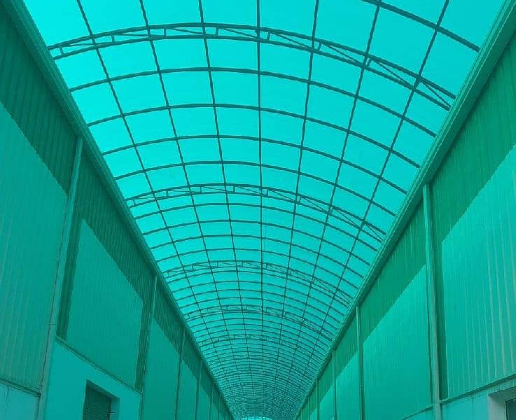 TWIN WALLS SUN-ROOF HOLLOW POLYCARBONATE SHEETS. 0